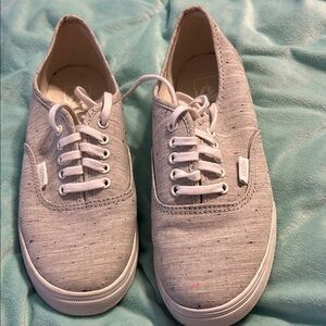 Vans Gray Sneakers Low-Top Casual Style